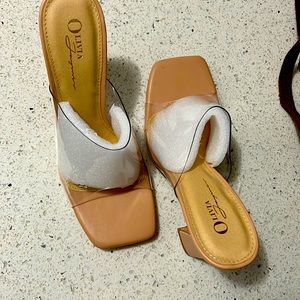 Clear High Heel Mules